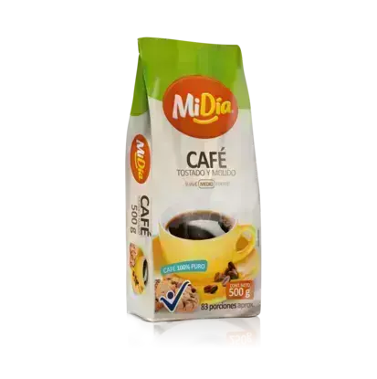 Café Molido y Tostado MiDía 500g 