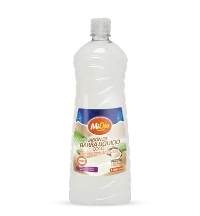 Jabón de Barra Liquido Coco MiDía 1000ml 7700149035002