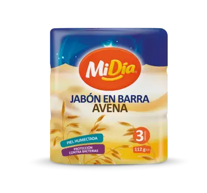 Jabón Corporal Barra Avena x3 MiDía 